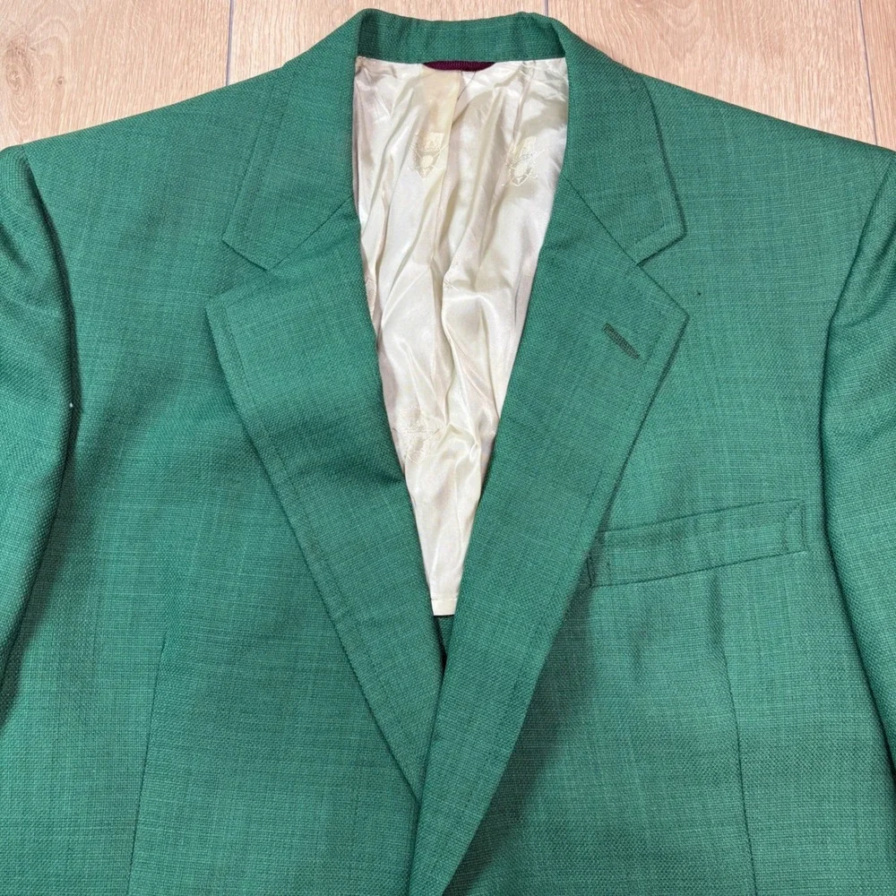Hart Schaffner & Marx Jack Nicklaus Green Blazer Sport Coat Golden Bear Vintage